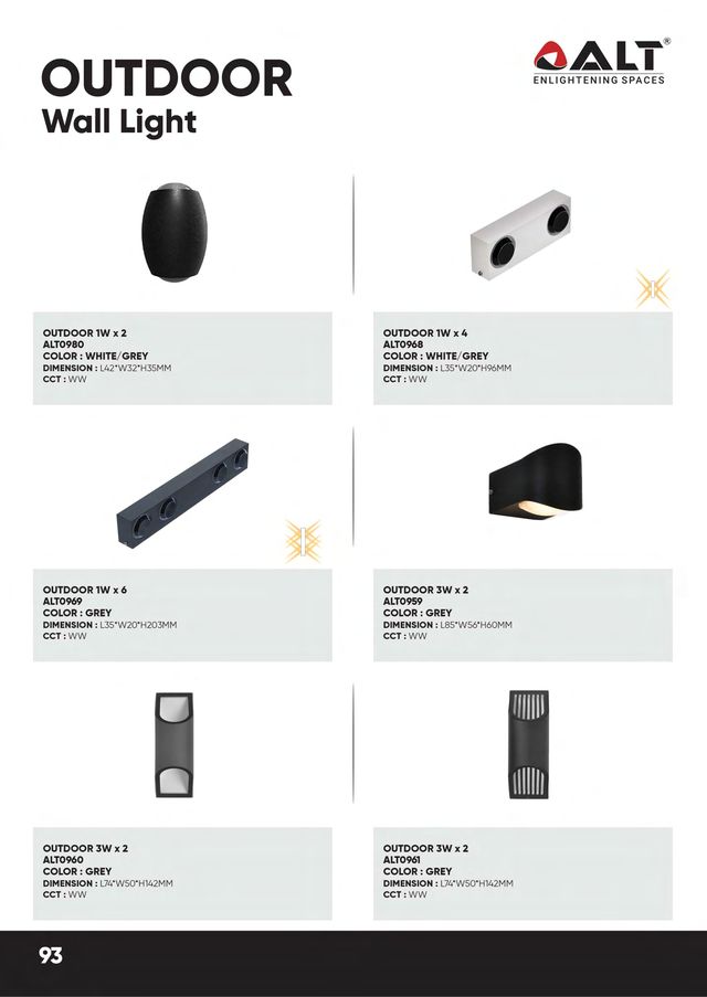ALT Outdoor Wall Light - catalogue photo